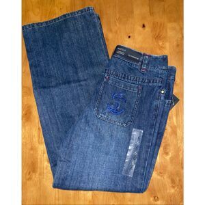 Liz Claiborne Women's Boot Cut Nautical Pocket Jeans Blue 6‎ NWT